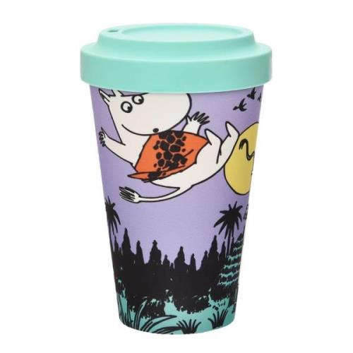 Nordicbuddies - Mumin take away mugg 45 cl Mumintrollet djungel lila