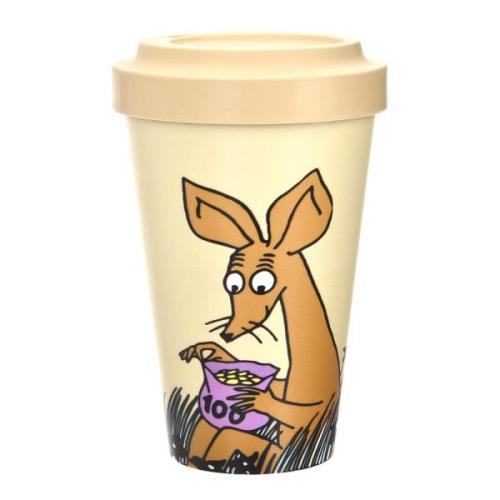 Nordicbuddies - Mumin take away mugg 45 cl Sniff räkna pengar beige