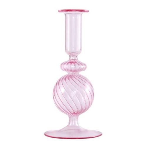 Moonlight Copenhagen - Bubble ljusstake 19 cm rosa