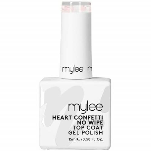 Mylee MyGel Gel Polish No Wipe Heart Confetti Top Coat 15ml