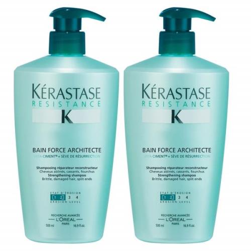 Kérastase Resistance Bain Force Architecte (500ml) Duo