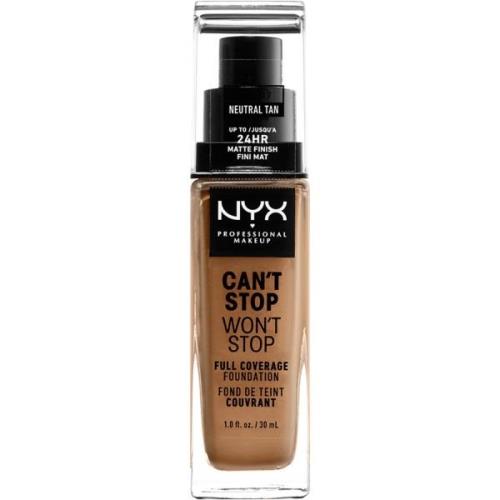 NYX Professional Makeup Can't Stop Won't Stop Foundation Neutral tan -...