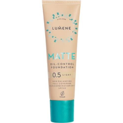 Lumene Matte Oil-Control Foundation SPF20 0.5 Light - 30 ml