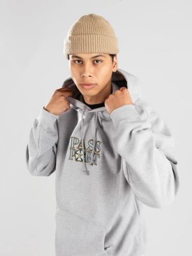 Pass Port Rosa Embroidery Hoodie ash heather
