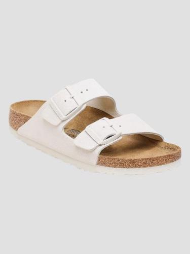 Birkenstock Arizona Suede Leather Sandaler antique white