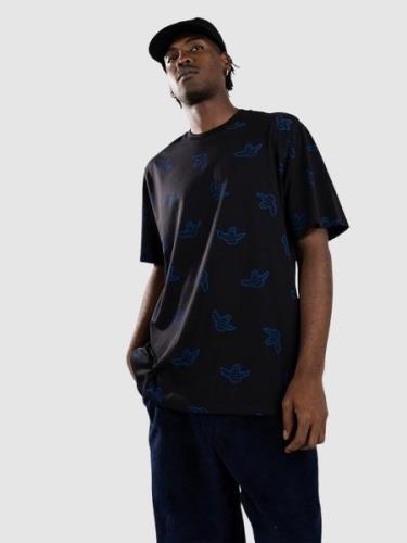 adidas Skateboarding Shmoo Aop T-Shirt black/royblu