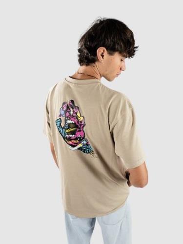 Santa Cruz Space Hand T-Shirt stone grey