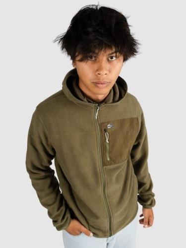 Salty Crew Ebbtide Polar Fleece Hoodie med Dragkedja olive