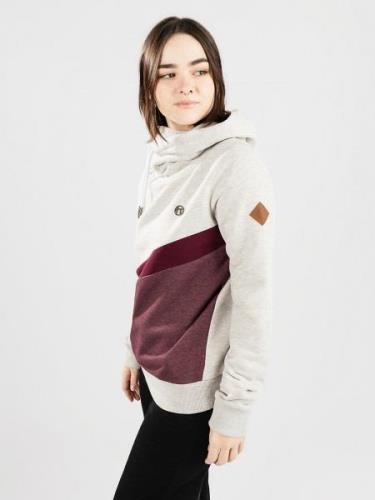 Kazane Baldwin Hoodie light heather grey/port