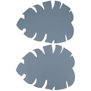 Buddy & Hope 2-Pack Leaf Silicone Underlägg Blå one size