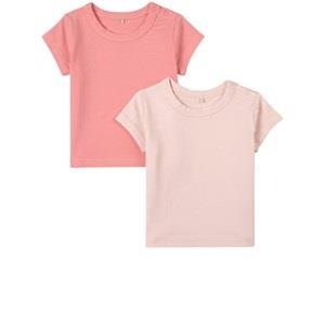 A Happy Brand 2-Pack T-shirtar Rosa 62/68 cm