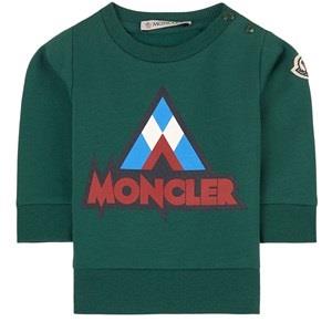 Moncler Logo Tröja Med Tryck Grön 12-18 mån