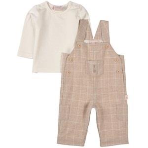 Sophie The Giraffe Checked Outfit Beige 3 mån
