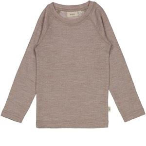 Wheat Långärmad T-shirt Grey Khaki Melange 4 år