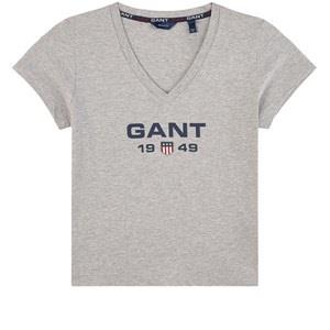 GANT Retro Shield T-shirt Grå 170 cm