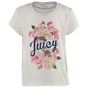Juicy Couture Flowers T-shirt Gräddvit 12 years
