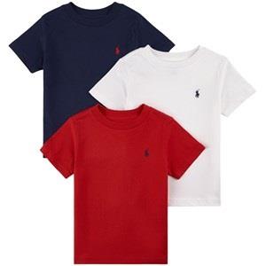 Ralph Lauren 3-Pack T-shirtar Flerfärgade 1 år