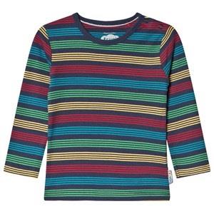 Frugi Favorite Långärmad T-shirt Tobermory Rainbow Stripe 0-3 mån