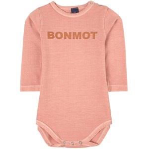 Bonmot Organic Logo Baby Body Dusty Pink 18-24 mån