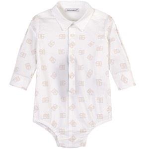 Dolce & Gabbana Logo Skjort-baby Body Vit 3-6 mån