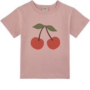 Kuling Santorini GOTS T-shirt Med Körsbärstryck Rosa 122/128 cm