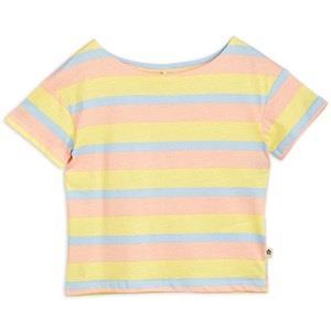 Mini Rodini GOTS Randig T-shirt Pastellfärgad 80/86 cm
