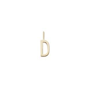 Design Letters Bokstav D Berlock 10 mm Guld One Size