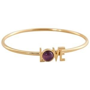 Design Letters Great Love Bangle Armband Amethyst One Size