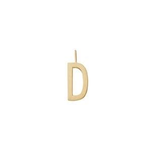 Design Letters Bokstav D Berlock 16mm Guld One Size