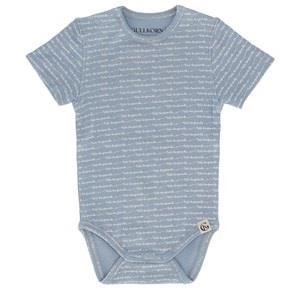 Gullkorn Spurven Mönstrad Baby Body Ljusblå 74 cm
