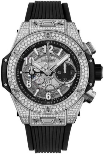 Hublot Herrklocka 421.NX.1170.RX.1704 Big Bang 44mm Svart/Gummi Ø44