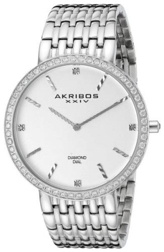 Akribos XXIV Herrklocka AK866SS Diamond Silverfärgad/Stål Ø42 mm