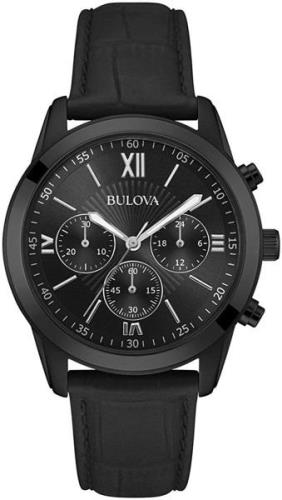 Bulova Herrklocka 98A152 Classic Svart/Läder Ø40 mm