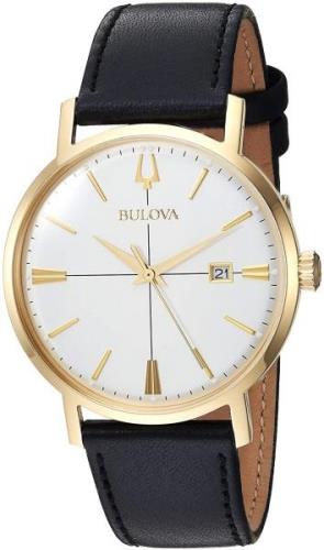 Bulova Herrklocka 97B172 Silverfärgad/Läder Ø38.9 mm