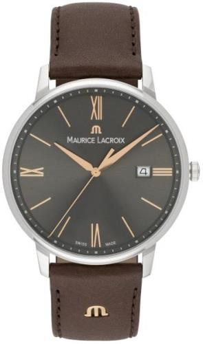 Maurice Lacroix Herrklocka EL1118-SS001-311-1 Eliros Date Grå/Läder