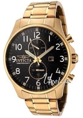 Invicta Herrklocka 0382 II Svart/Stål Ø50 mm