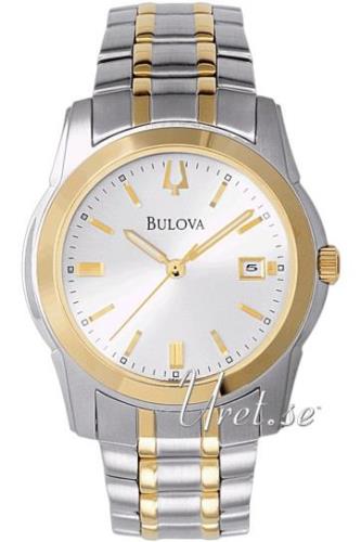 Bulova Herrklocka 98H18 Dress Silverfärgad/Gulguldtonat stål Ø40 mm