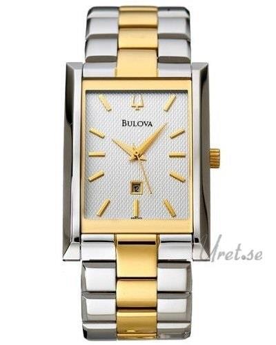 Bulova Herrklocka 98B001 Bracelet Herr Silverfärgad/Stål 33x29 mm