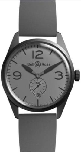 Bell & Ross Herrklocka BRV123-COMMANDO BR 123 Grå/Gummi Ø41 mm
