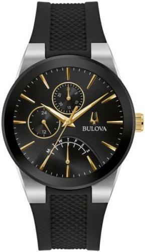 Bulova Herrklocka 98C138 Svart/Gummi Ø41 mm