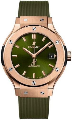 Hublot 565.OX.8980.RX Classic Fusion Grön/Gummi Ø38 mm