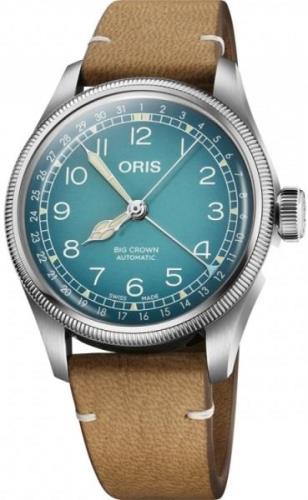 Oris 01 754 7779 4065-Set Big Crown Blå/Läder Ø38 mm