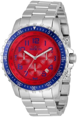 Invicta Herrklocka 34007 Specialty Röd/Stål Ø45.5 mm