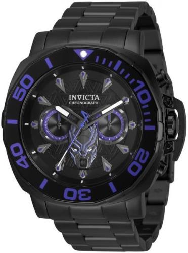 Invicta Herrklocka 35097 Marvel Svart/Stål Ø48 mm