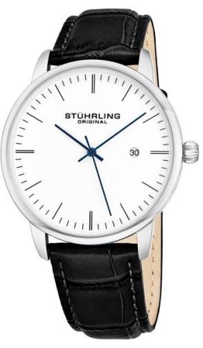 Stührling Original Herrklocka 3997.1 Vit/Läder Ø40 mm