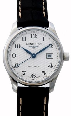 Longines Damklocka L2.257.4.78.3 Master Silverfärgad/Läder Ø29 mm