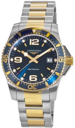 Longines Herrklocka L3.740.3.96.7 HydroConquest Blå/Gulguldtonat