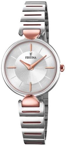 Festina Damklocka F20320-2 Mademoiselle Silverfärgad/Roséguldstonat