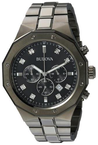 Bulova Herrklocka 98D142 Svart/Stål Ø44 mm