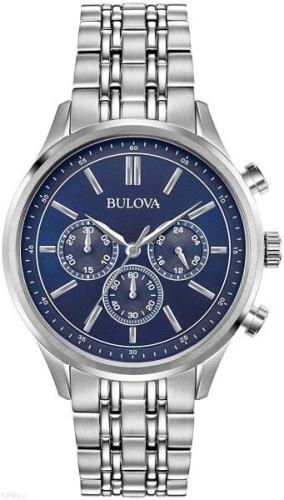 Bulova Herrklocka 96A210 Blå/Stål Ø42 mm